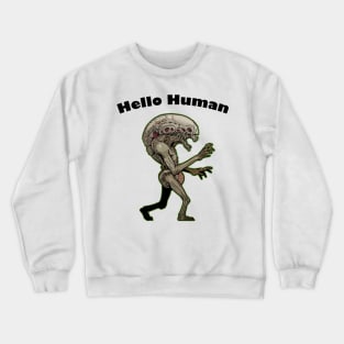 Hello Human03 Crewneck Sweatshirt